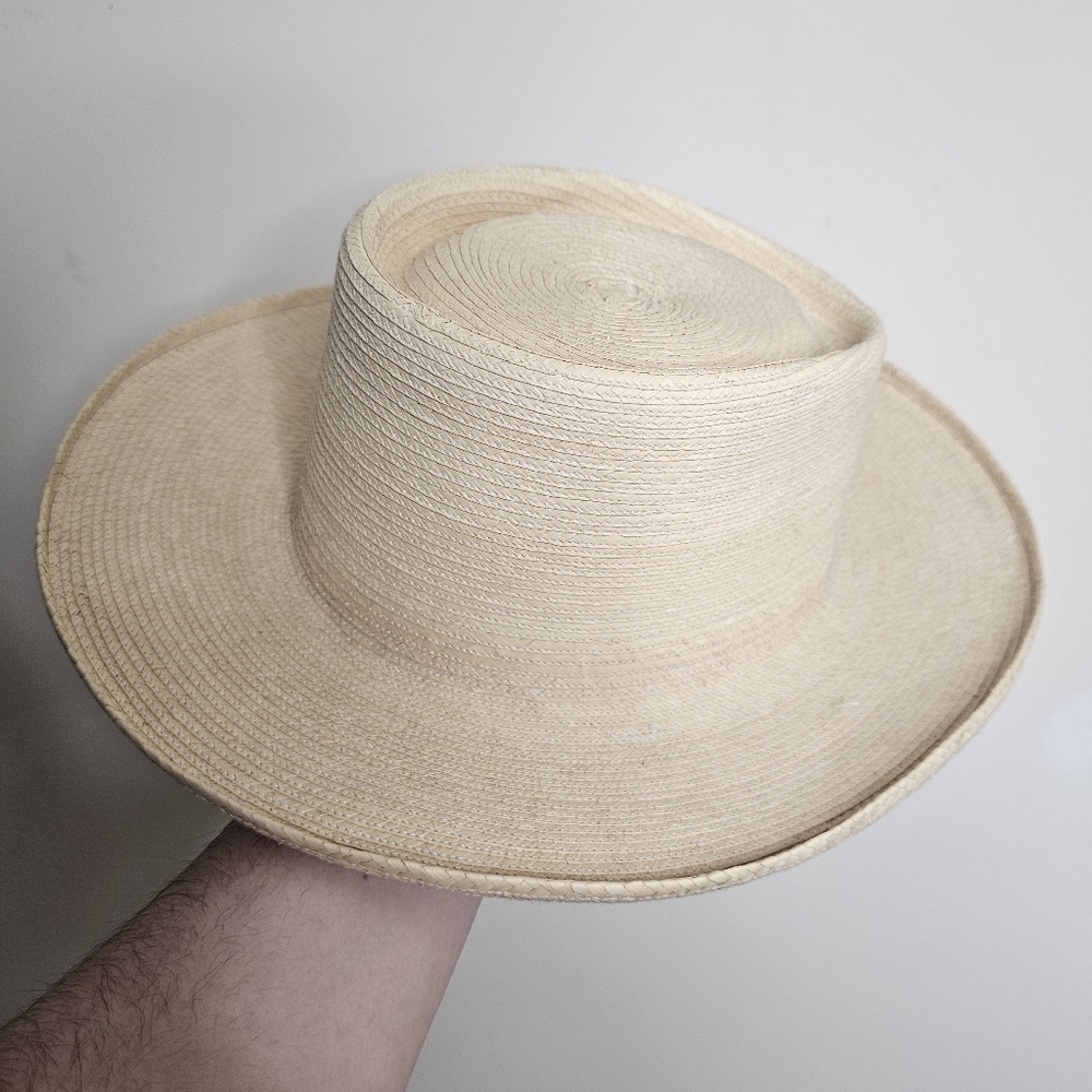 Handcrafted palm leaf hat 21.5 inch